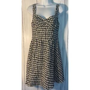American Rag Classic Style Womens Dress Black & White Size Small